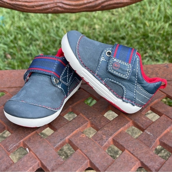 STRIDE Rite Soft Motion Cameron Sneakers In Navy Size 3W - Picture 9 of 12